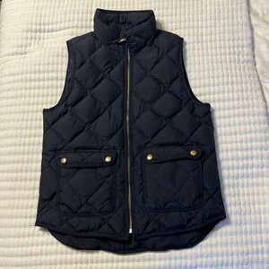 J. Crew navy puffer vest size small